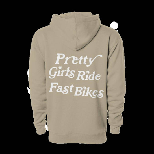 Pretty Girls Ride Fast Bikes Hoodie